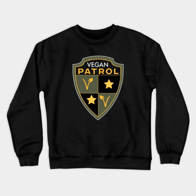 Vegan Patrol Crewneck Sweatshirt by janvimar